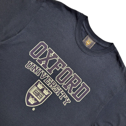 Oxford Uni Navy Blue Vintage 90s Short Sleeve T-Shirt Uk Men's M
