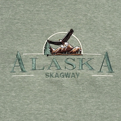 Alaska Skagway Teemax Green Vintage 90s  Short Sleeve T-Shirt Uk Men's XL