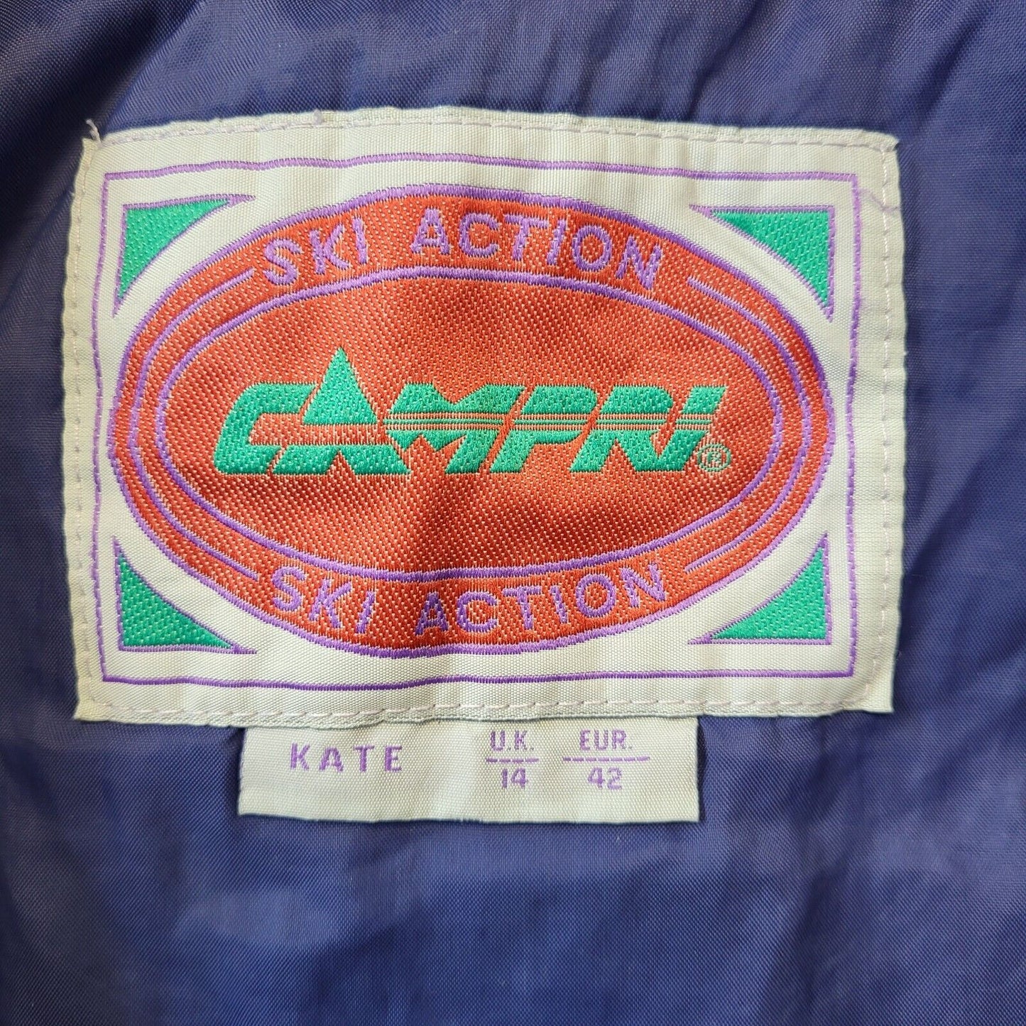 Campri 90s Vintage Blue Ski Jacket Women's Size 14
