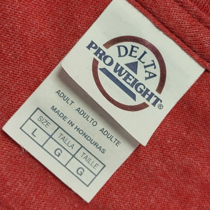 Rockport Delta Pink Vintage 90s Short Sleeve T-Shirt Uk Men's Large