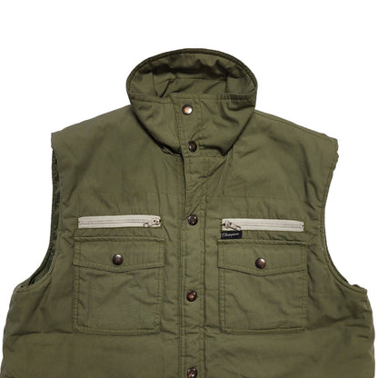 Champion Vintage 90's Green Waistcoat Gilet Uk Men's Size Medium