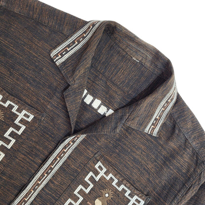 Vintage 80s Brown Button-Up Shackett Jacket Uk Men's Size Large