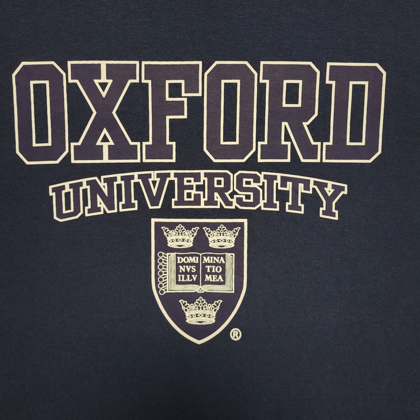 Oxford Uni Navy Blue Vintage 90s Short Sleeve T-Shirt Uk Men's M