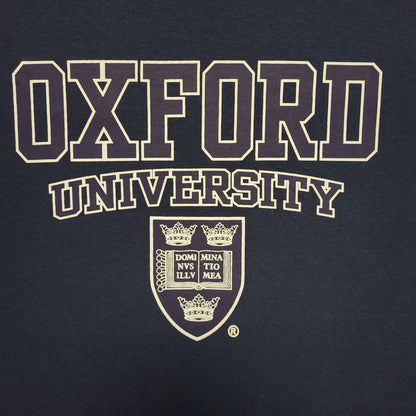 Oxford Uni Navy Blue Vintage 90s Short Sleeve T-Shirt Uk Men's M