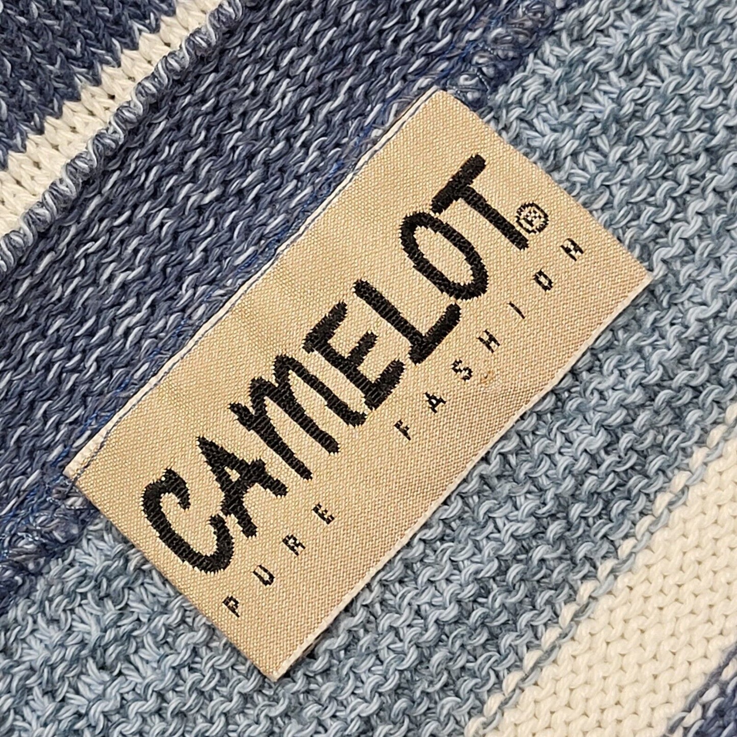 Camelot Vintage 90's Multicoloured Long Sleeve Jumper UK Womens Size L