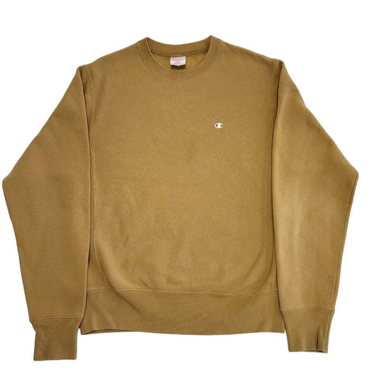 Champion Reverse Weave Brown Crew Neck Sweatshirt Men's Size S