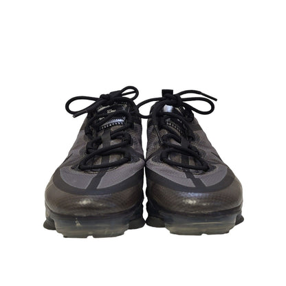 Nike Vapormax 2019 Grey Black Canvas Lace-Up Sports Trainers Girl's Uk Size 4
