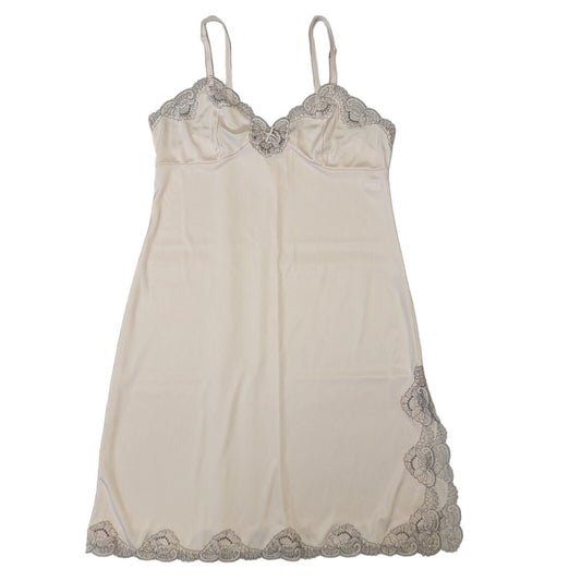 Vintage 90s Peach Sleeveless Night Dress Uk Women's Size 16