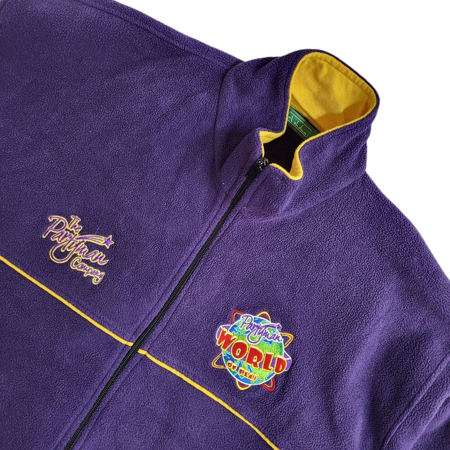 Ashdan Vintage 80s Purple Hiking Fleece Jacket Uk Men's Size Large