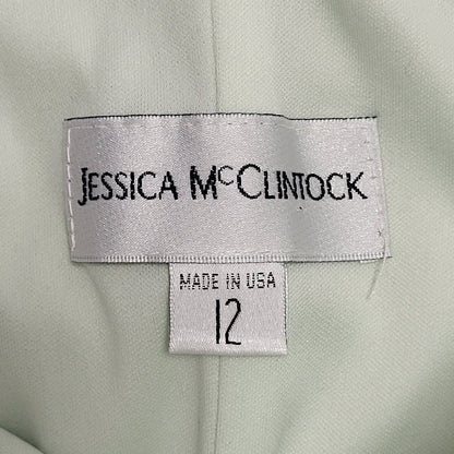 Jessica McClintock Y2K Light Green Prom Dress Women's 12