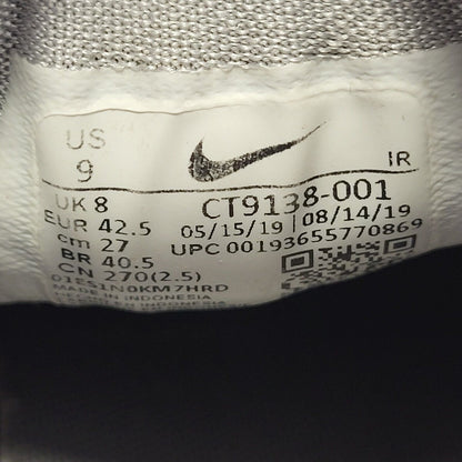 Nike Zoom Zm Air Grey Canvas Leather Trainers Uk Size 8