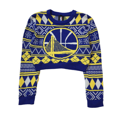 NBA Golden State Warriors Christmas Cropped Jumper Womens Size XL