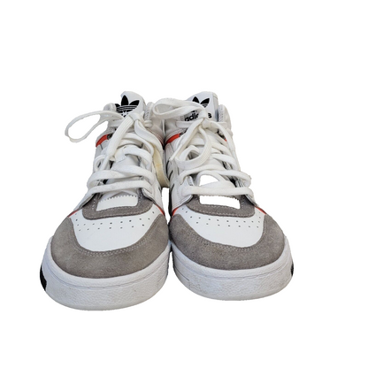 Adidas White & Grey Lace-up Sports Hi-top Trainers Uk Women's Size 5.5