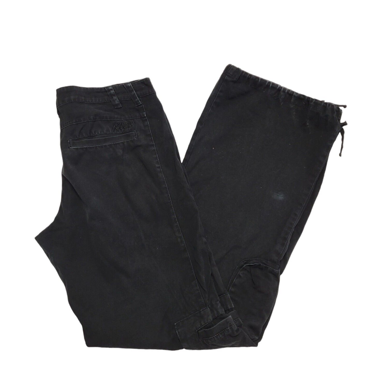 Baggy Black Cargo Pants Womens W32