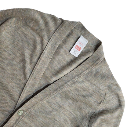 St Michael Vintage 90s Beige Button Front Cardigan Men's UK M