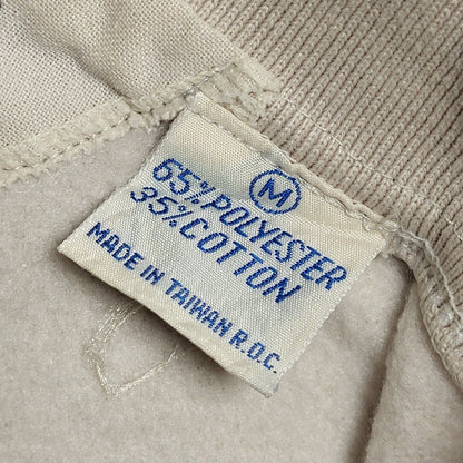 Base Airways 80s Beige Collared Sweatshirt Uk Men's Size Medium