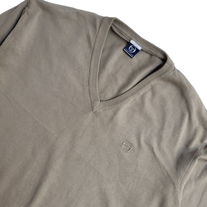 Sergio Tacchini Vintage 90's Beige Jumper UK Men's Size Small