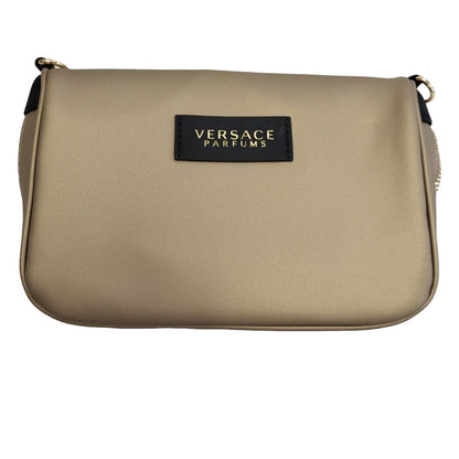 Versace Gold & Black Small Clutch Bag Uk Women's Size 7.5" x 5"