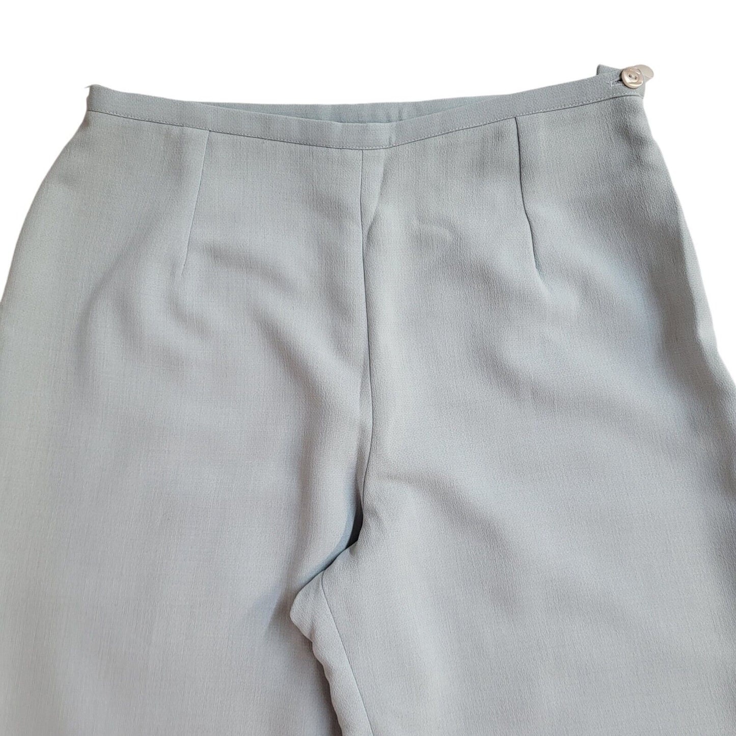 Wallis 90s Vintage Blue Straight Leg Casual Trousers Uk Women's 14 W32 L30