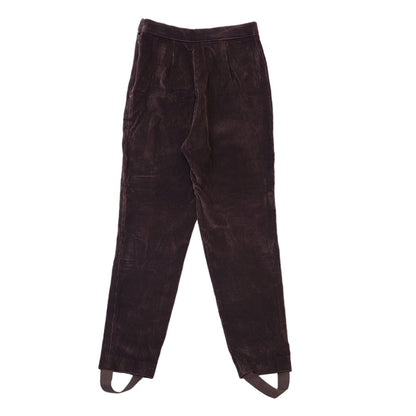 St Michael 90s Brown Corduroy Trousers With Foot Strap Womens UK12 W27 L27
