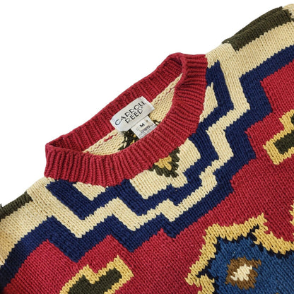 Carroll Reed 90s Vintage Cotton Round Neck Jumper Women's Size M