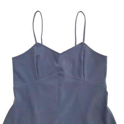 Next Vintage 90s Blue Spaghetti Strap Fit & Flare Dress Womens UK Size 14