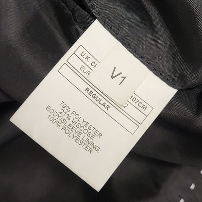 Moss London Black Y2k Blazer Suit Jacket Uk Men's Size Large 42"