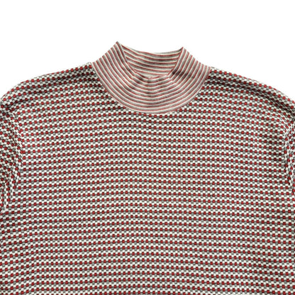 Vintage 70s Pink Roll Neck Jumper Uk Women's Size Medium