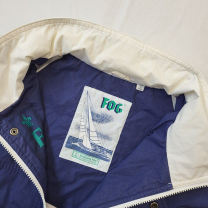 London Fog Vintage 90s Navy Blue Zip Up Lightweight Jacket Men's Size M
