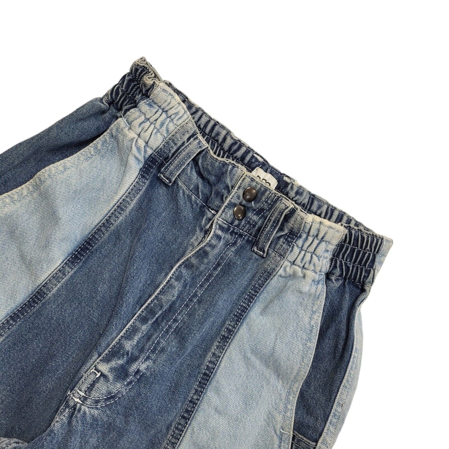 BDG Y2K Blue Patchwork  Tapered Leg Denim Jeans Women's Size 8 W26 L30