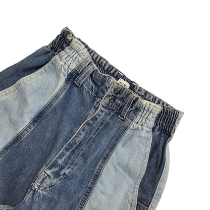BDG Y2K Blue Patchwork  Tapered Leg Denim Jeans Women's Size 8 W26 L30
