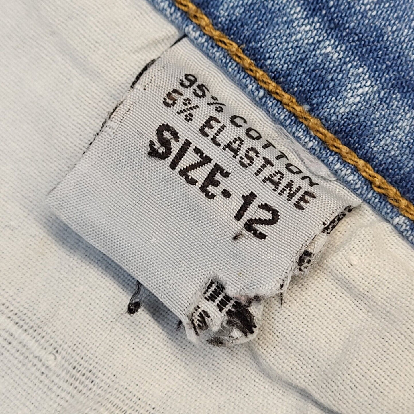 B401 Vintage 90s Light Blue Bootcut Denim Jeans Uk Women's Size 12 W30 L31
