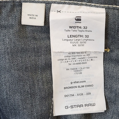 G-Star Y2K Vintage Bronson Slim Denim Jeans Men's Size M W32 L32