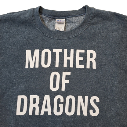 Gildan Vintage Blue Mother Of Dragons Crew Neck Sweatshirt Men's Size XL Eu 56
