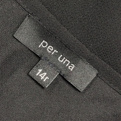 Per Una Vintage 90s Black A-Line Dress Uk Women's Size 14