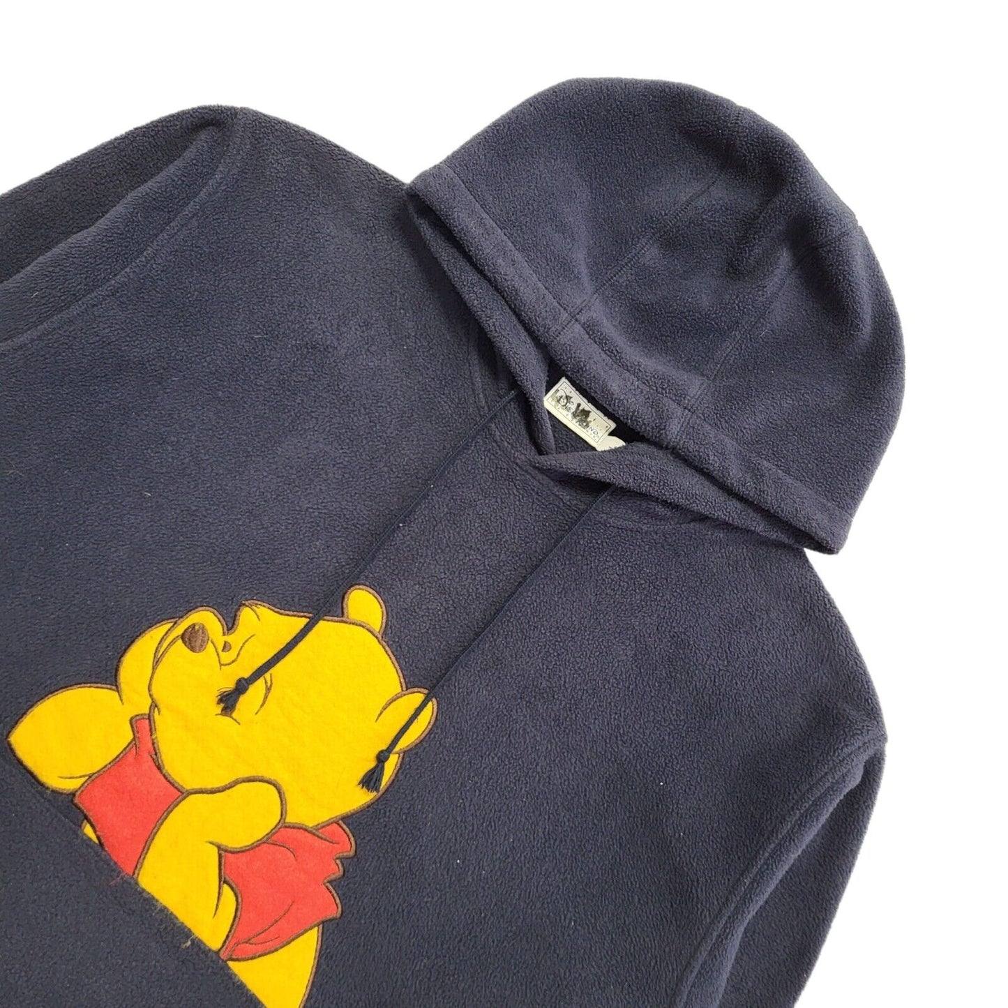 Disneyland Vintage Y2K Blue Fleece Pullover Hoodie Uk Women's Size L