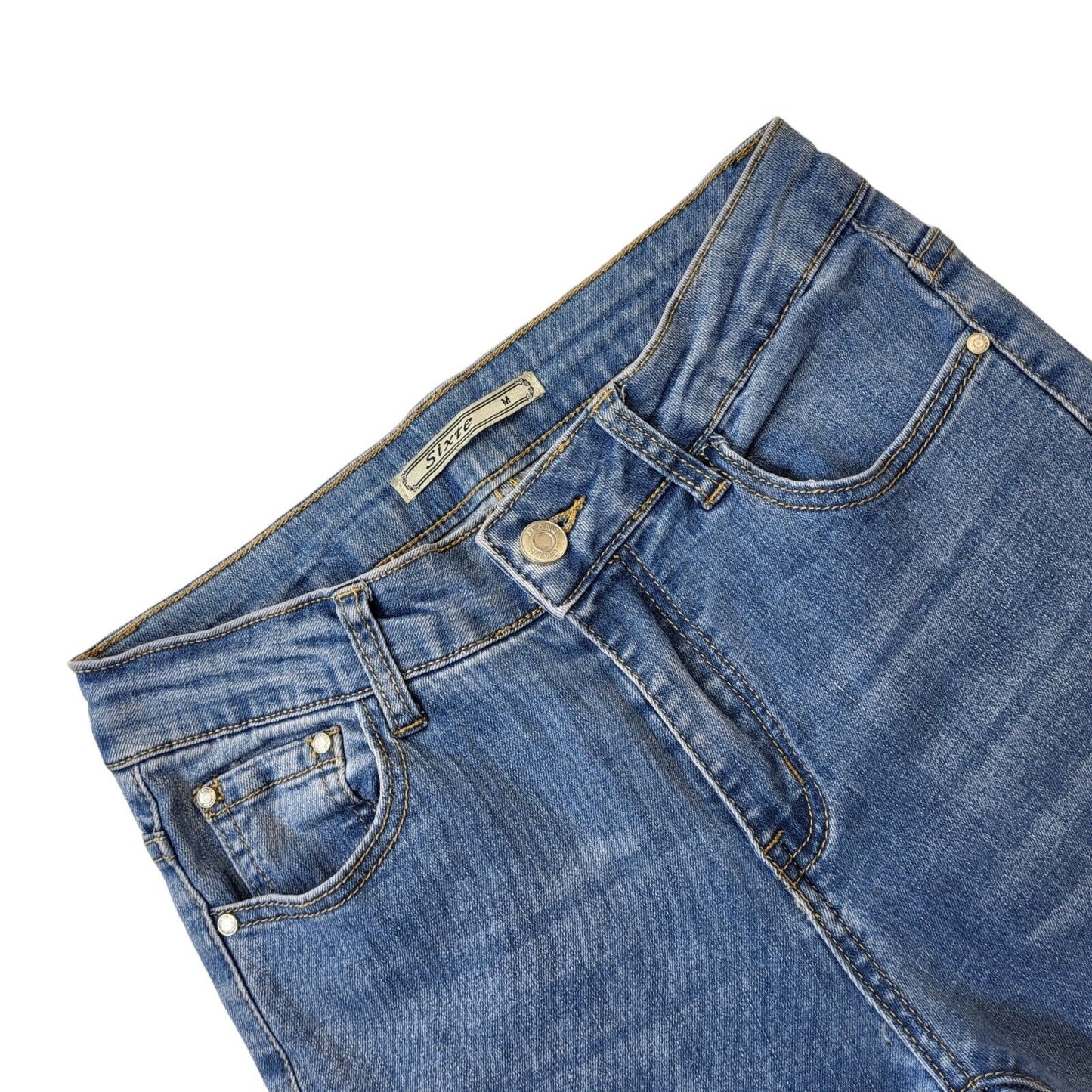 Sixte Y2K Vintage Blue Flared Denim Jean Women's Size M W28 L32