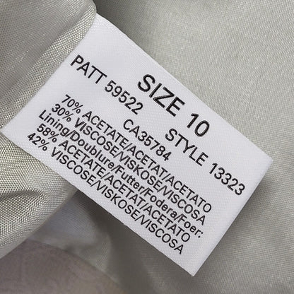 Planet Vintage 80s Grey Purple Vine Pattern Over Coat Uk 10