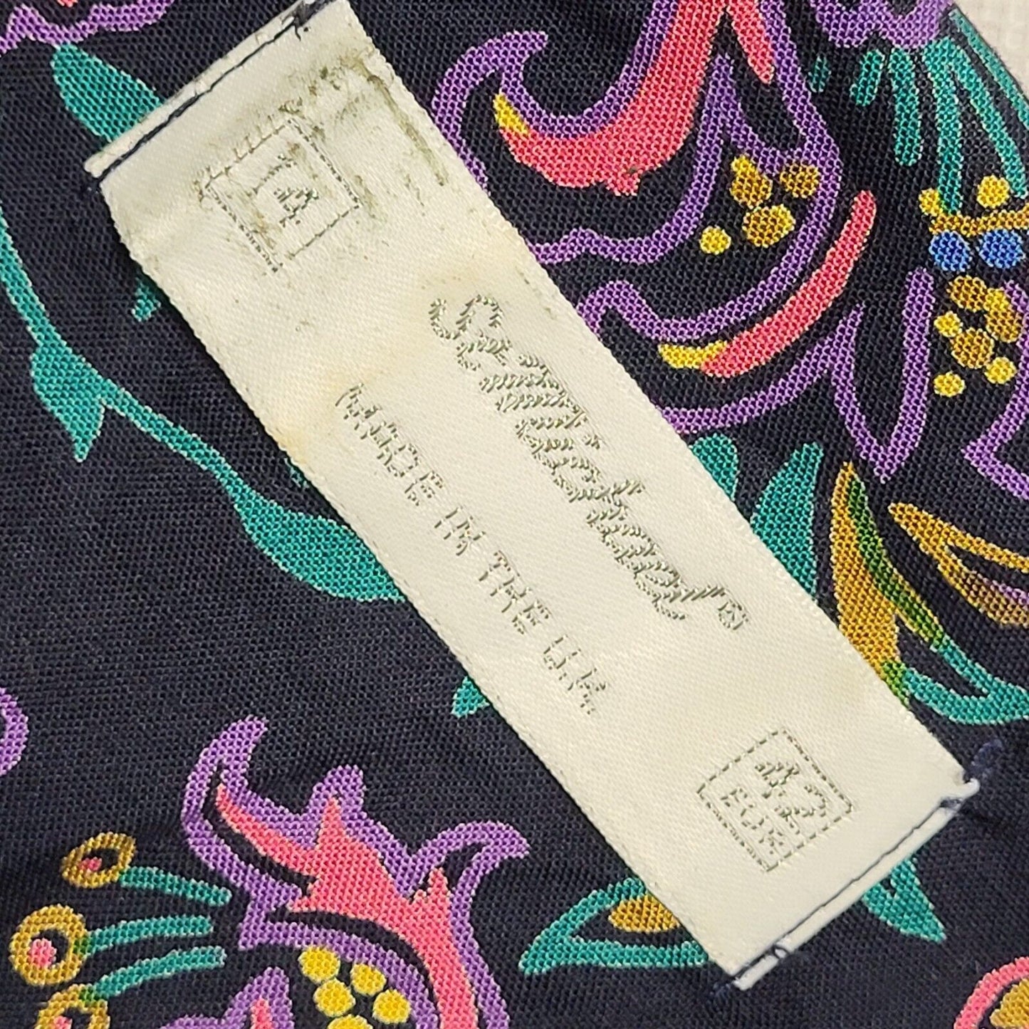St Michael 70s Vintage ONavy Purple Peplum Buttoned Long Sleeve Dress Women's 14
