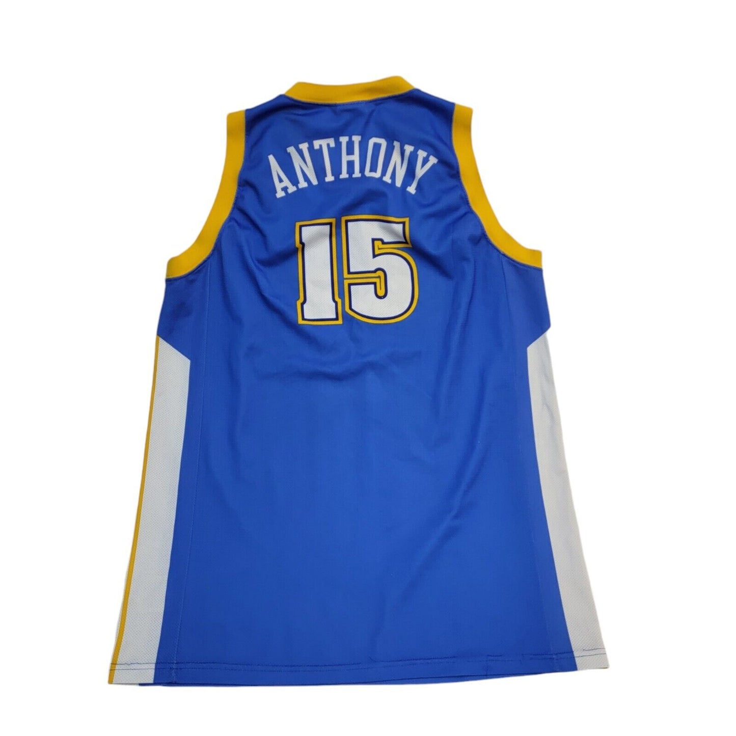 Champion Denver Blue & Yellow Anthony No.15 NBA Basketball Vest UK Men's XL