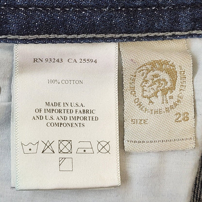 Diesel Thavar Y2k Blue Straight Denim Jeans Men's Size XS W28 L30