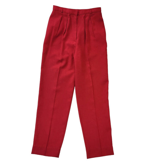 St Michael 80s Vintage Pink Tapered Trousers Women's Size 12 W26 L28
