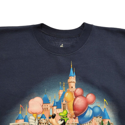 Disneyland Resort 90's Blue Mickey Crew Neck Sweatshirt Uk Men's Size Medium