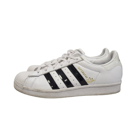 Adidas White Lace-up Sports Casual Leather Women's Trainers Uk Size 6