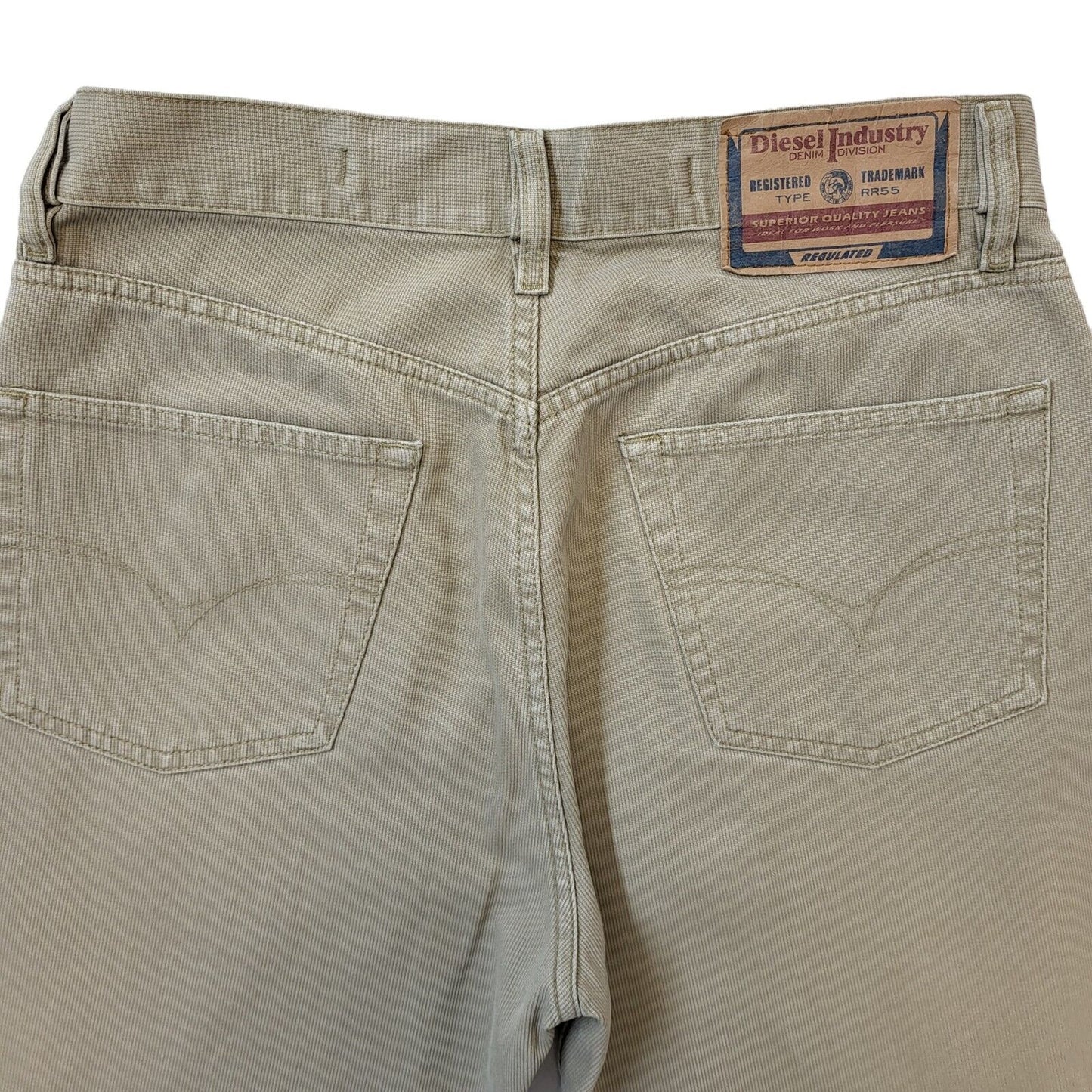 Diesel Y2k Vintage Beige Straight Denim Jeans Men's Size M W32 L32