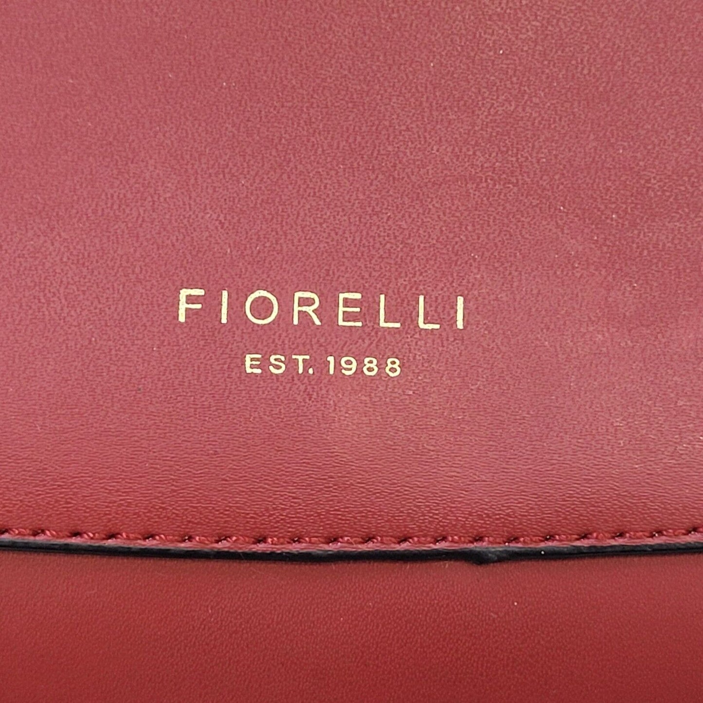 Fiorelli Red Leather Shoulder Saddle Bag Uk Women's 9.5" x 8.5"