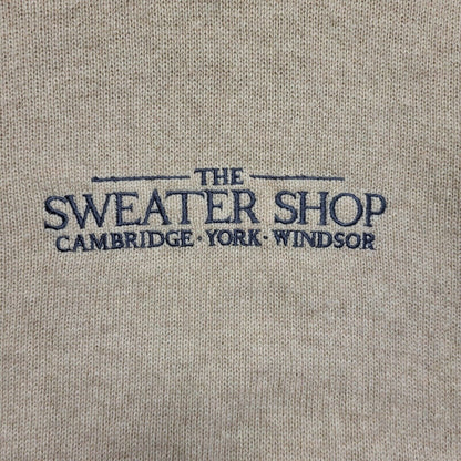 Sweater Shop Vintage 80's Beige Crew Neck Jumper Uk Men's Size XL