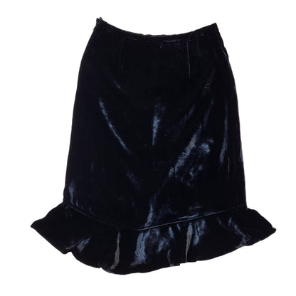 Gap 90s Vintage Black Velvet Skirt Women's Size 10 W28