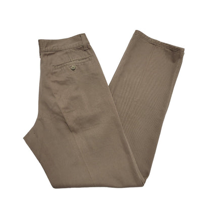 Armani Vintage 90's Mole Skin Tapered Beige Jeans UK Women's 10 W28 L31