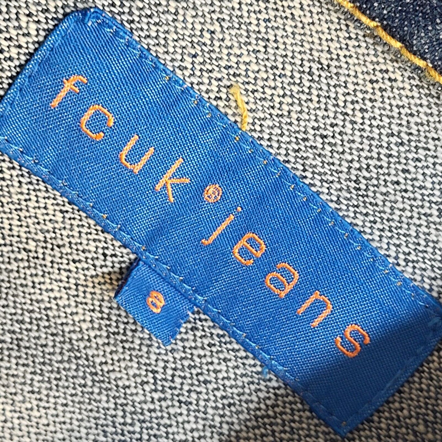 FCUK Jeans Vintage Mid Blue 90s Denim Jacket Uk Women's Size 8